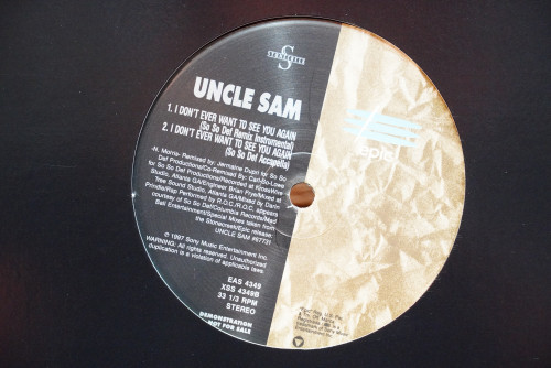 (203) UNCLE SAM - I Don't Ever Want to See You Again (Single) 1LP 1