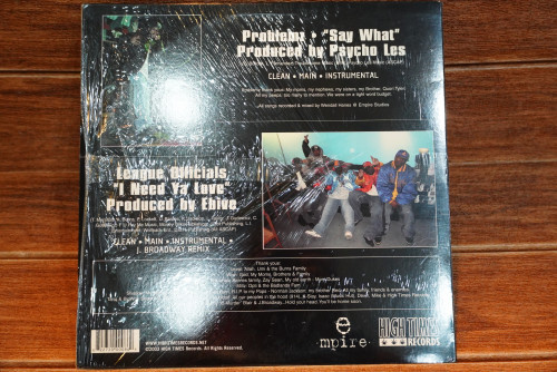 (172) Problemz,League Official - Say What,I Need Ya Love (Single) 1LP 1