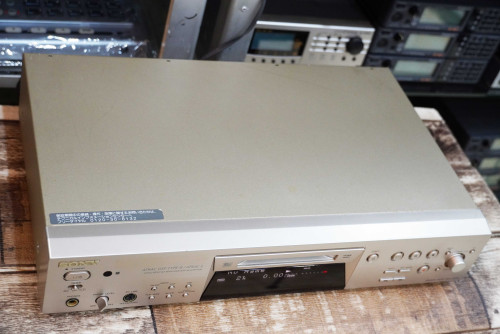 เครื่องเอ็มดี SONY MDS-JE770  รองรับMDLP ใช้งานปรกติทั่งอัดและอ่าน แถมMD 1แผ่น 1