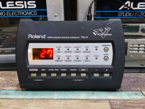 โมดูลกลอง Roland TD-3 มี114เสียง 32ชุดกลอง เซฟได้10ชุด 10รูทริก MIDI