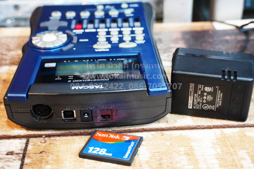เครื่องมัลติแทร็ค TASCAM Pocketstudio 5 แถมเมม128MB และอะแด๊ปเตอร์แท้ ใช้งานปรกติ 2