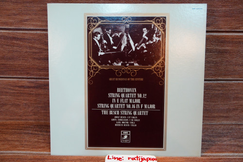 (38) BEETHOVEN - String Quartet No.12,No.16 BUSH 1LP / JAPAN