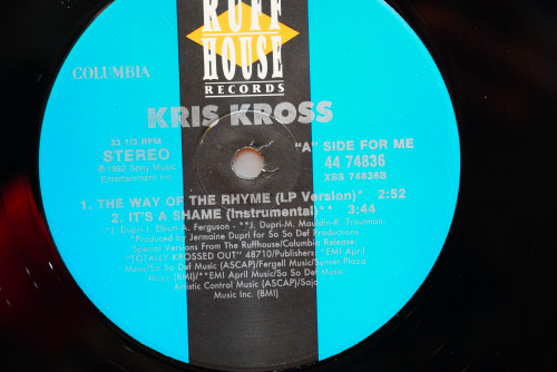 (184) KRISS KROSS - It's Shame (Single) 1LP 2