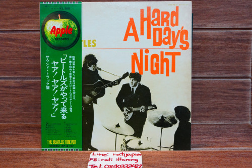 (8) แผ่นเสียง The Beatles - A Hard Day's Night 1LP/JAPAN