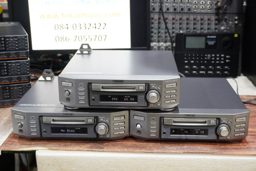 เครื่องเอ็มดี SONY MDS-S50 นำเข้าญี่ปุ่น ใช้งานปรกติทั้งอัดและอ่าน รองรับMDLP แถมแผ่นMD 1แผ่น ประกัน 6