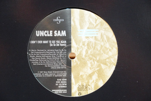(203) UNCLE SAM - I Don't Ever Want to See You Again (Single) 1LP 2