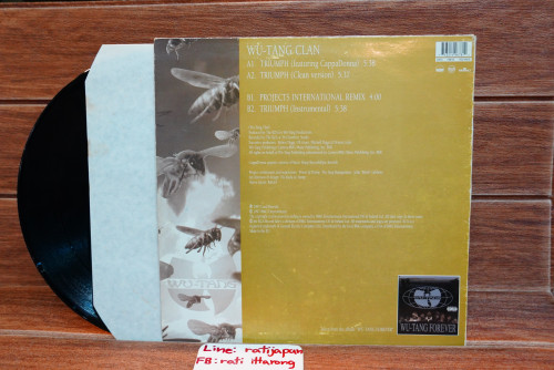 (15) แผ่นเสียง WU TANG CLAN - Triumpt,Projects International (Single) 1LP 1
