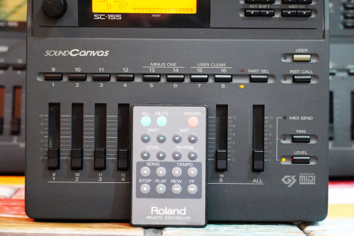 แถมรีโมท Roland SC-155 (JAPAN) ซาวด์ที่มีสไลด์มิกซ์คอนโทรลพาร์ทดนตรีได้ในตัว/ต่อคอมได้2ตัว 2