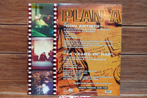(164) PLAN-A - Con Artists , 14 Years of Rap (Single) 1LP 1
