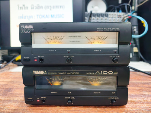YAMAHA A100 (JAPAN) แอมป์สำหรับมอนิเตอร์YAMAHA NS-10M 50W+50W ไฟ110Vพร้อมหม้อแปลง200W ใช้งาน