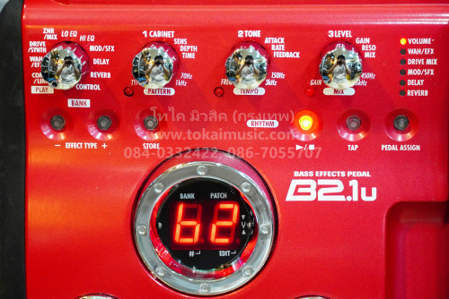 ZOOM B2.1u BASS มัลติเอฟเฟคเบส ตัวเล็กแต่เสียงดีเกินคาด ซาวด์24บิต 47เอฟเฟค เซฟได้40โปรแกรม มีริทึ่ม 3