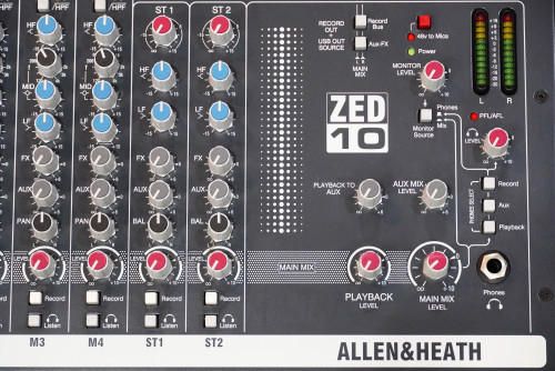 ของแท้จากญี่ปุุ่น Allen&Heath ZED-10 4ไมค์ 2สเตอ 2Aux ไฟ220V ต่อUSBได้ 3