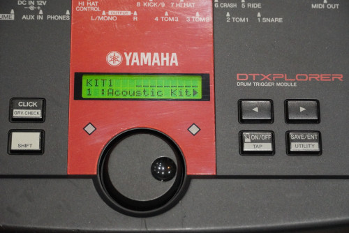 โมดูลกลองไฟฟ้า YAMAHA DTXPLORER (JAPAN) งานญี่ปุ่น ซาวด์ดีมาก มี990เสียง 10รูทริก ตั้งได้32ชุดกลอง 3 2