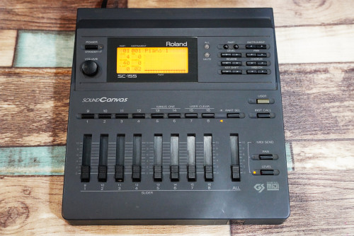 Roland SC-155 (JAPAN) ซาวด์แคนวาส ที่มีสไลด์มิกซ์คอนโทรลพาร์ทดนตรีได้ในตัว ต่อคอมได้2