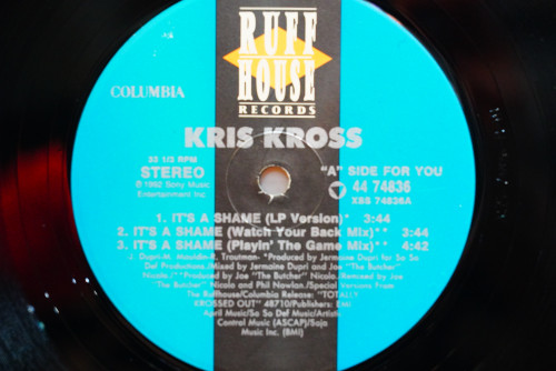 (184) KRISS KROSS - It's Shame (Single) 1LP 1