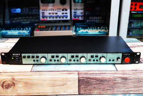 SONY MU-X052V (JAPAN) AV Mixer มิกซ์แบบ1ยูแร็ค เอคโค่ในตัว สัญญานภาพAVอินพุทรวมกับเสียงได้ด้วย สำหรั