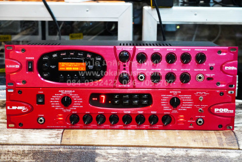 Line 6 POD Pro กีต้าร์มัลติเอฟเฟคและแอมซิมูเลเตอร์ ขนาด2ยู ซาวด์ดีมาก คอนเสิร์ต สตูดิโอเรคคอร์ด 7