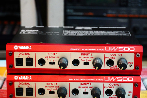 YAMAHA UW500 (MADE IN JAPAN) USB MIDI Audio Interface 4IN 2OUT 20Bit 48kHz MIDI 1IN 1OUT เสียงดีมาก 1