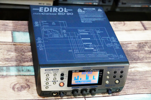 EDIROL SD-90 Studio Canvas ซัพพอร์ทWAVและMIDI 1050เสียง/กลอง30 ซาวด์24บิต USB ok สายต่อครบชุด 2