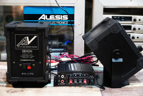 ลำโพง DENON ญี่ปุ่น + แอมป์ + สายต่อ + อะแด๊ปเตอร์ครบ เอาไว้เน้นเสียงแหลม 3