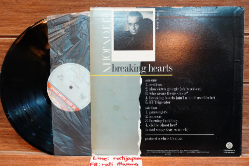 (24) แผ่นเสียง Elton John - Breaking Hearts (Album) 1LP 1