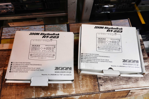 2ตัวสวยๆกล่องครบ ZOOM RT-223 บอกซ์กลอง ซาวด์24บิต กลอง213เสียง เบส12เสียง เซฟได้511 พร้อมอะแด๊ปเตอร์ 1
