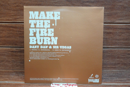 (171) DANY DAN & MR.VEGAS - MAKE THE FIRE BURN (Single) 1LP 1