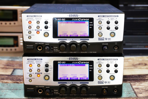 EDIROL SD-90 Studio Canvas ซัพพอร์ทWAVและMIDI 1050เสียง/กลอง30 ซาวด์24บิต USB ok สายต่อครบชุด 1