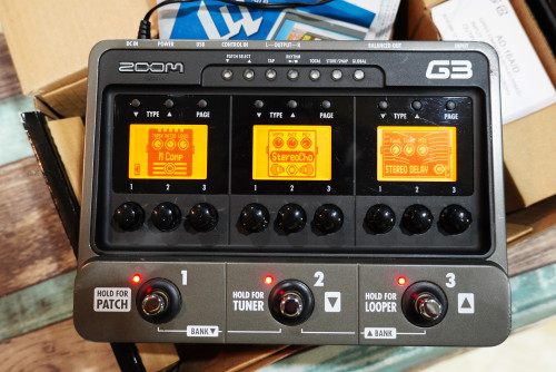 สวยๆกล่องครบ ZOOM G3 เอฟเฟคกีต้าร์ มีAudio Interfaceในตัว พร้อมอะแด๊ปเตอร์แท้
