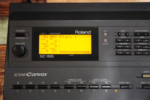 Roland SC-155 (JAPAN) ซาวด์แคนวาส ที่มีสไลด์มิกซ์คอนโทรลพาร์ทดนตรีได้ในตัว ต่อคอมได้2 1