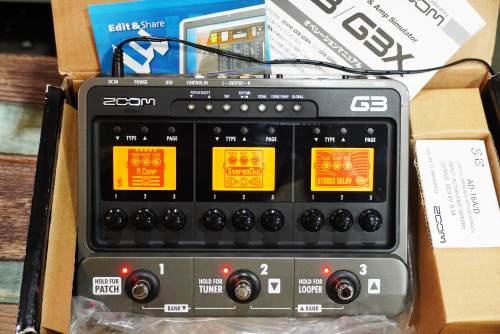 สวยๆกล่องครบ ZOOM G3 เอฟเฟคกีต้าร์ มีAudio Interfaceในตัว พร้อมอะแด๊ปเตอร์แท้ 4