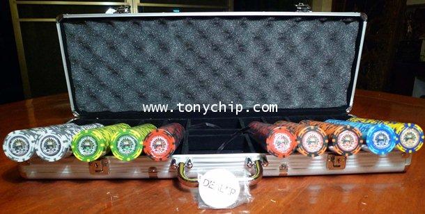 ชุดเหรียญคาสิโนโปกเกอร์ชิพ 500 เหรียญ รุ่น King 13.5g 1