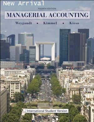 MANAGERIAL ACCOUNTING  4ED  ISBN 9780470234006