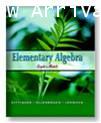 Elementary Algebra:Graphs  Models ISBN9780321186188