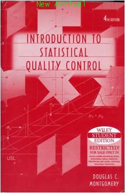 Introduction To Statistical Quality Control, 4e ISBN997151351X