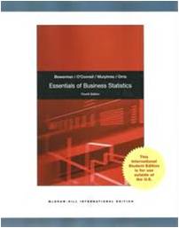 Essential of Business Statistics 4ED ISBN 9780071314718