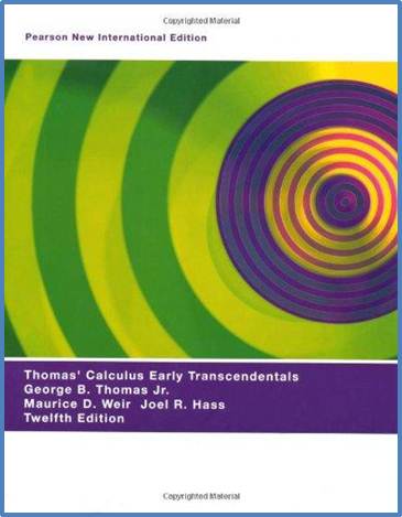 Thomas\' Calculus Early Transcendentals New International Edition ISBN ...