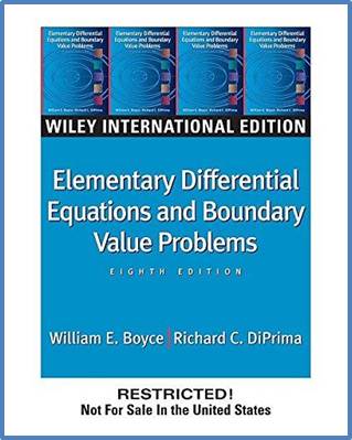 Elementary Differential Equations and Boundary Value Problems 8ED ISBN 9780471644545