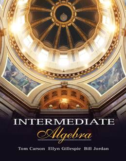 Intermediate Algebra, ISBN 9780201729191