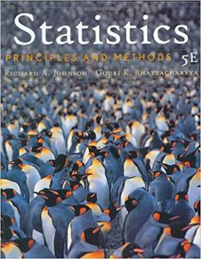Statistics: Principles and Methods  9780471656821