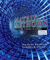 Matrix Methods  ISBN 9780123744272