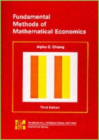 Fundamental Methods of Mathematical Economics 3e  ISBN  9780070662193