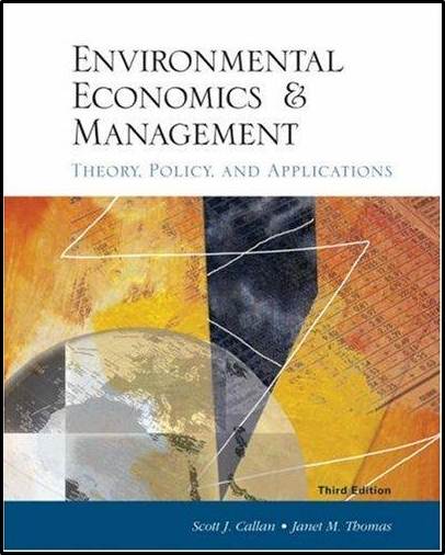 Environmental Economics and Management: Theory, Policy and Applications  ISBN  9780324171815