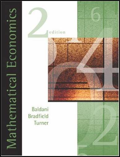 Mathematical Economics, 2nd Edition  ISBN  9780324183320