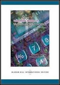 Fundamental Methods of Mathematical Economics  4th Edition  ISBN 9780071238236