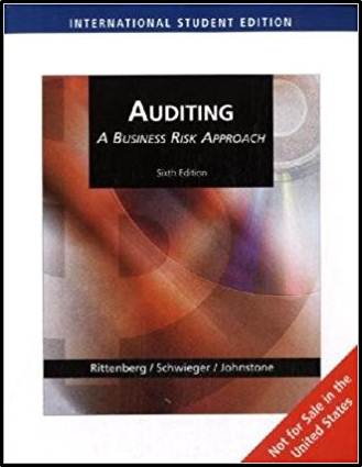 Auditing : A Business Risk Approach   ISBN  9780324645095
