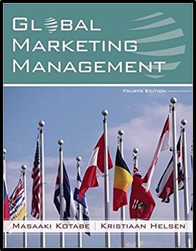 Global Marketing Management  4th Edition. ISBN 9780471755272