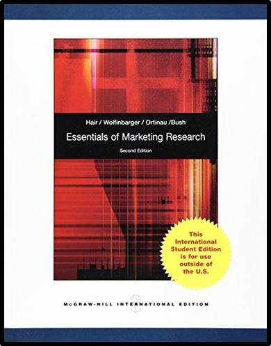 Essentials of  Marketing  Research   2rd Edition  ISBN 9780071220286
