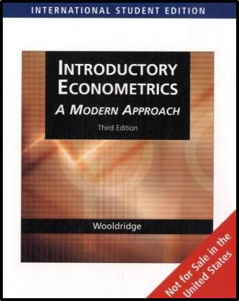 Introductory Econometrics: A Modern Approach, 3E  ISBN 9780324323481