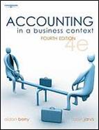 Accounting in a Business Context 4th Edition  ISBN 9781844802517